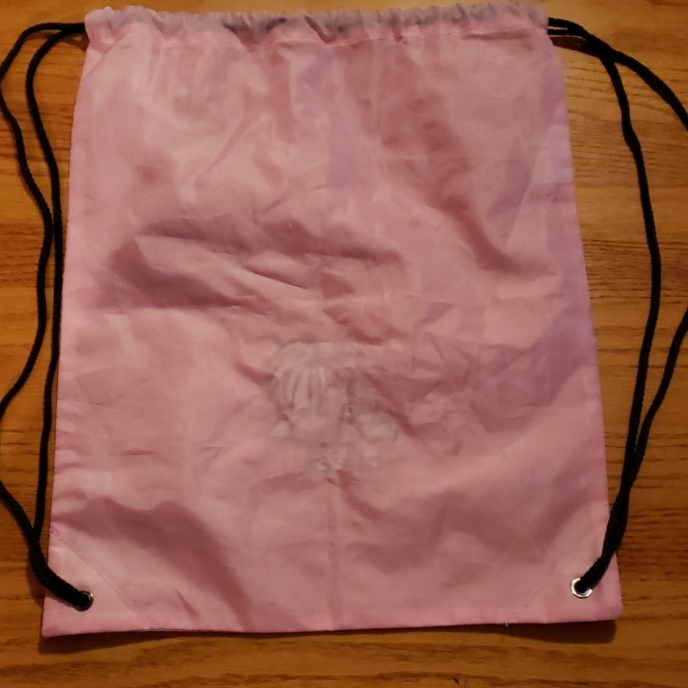 Sweet...! Pink Drawstring Backpack - Picture 2 of 3